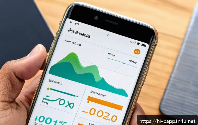 스마트 체중계 연동 앱 - A modern smart weight scale app interface displayed on a sleek smartphone screen, showing clear grap...